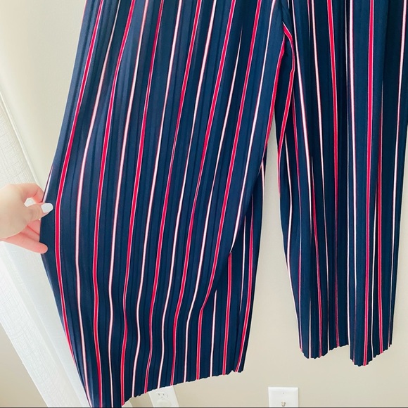Striped Pull On Pants Blue/Red Sz 2 - Picture 5 of 10